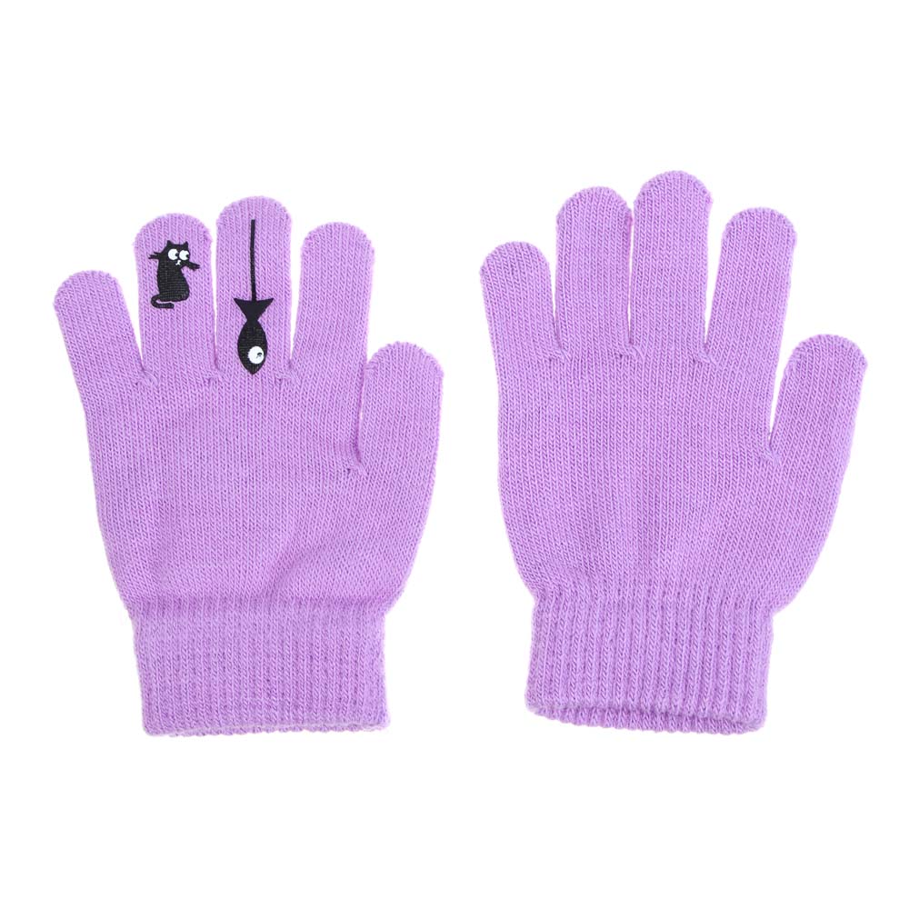 GALANTE Перчатки детские с термоаппликацией, р. 14, 2 дизайна, 5 цветов, СЗПВ24-22, арт.№ 363-381