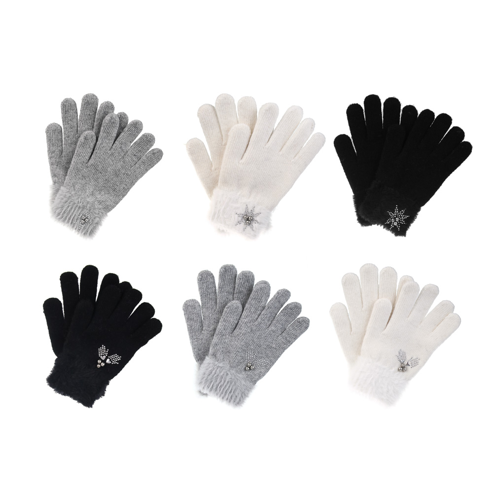 GALANTE Перчатки детские, р.16, 2 дизайна, 3 цвета, СЗПВ24-23, арт.№ 363-382