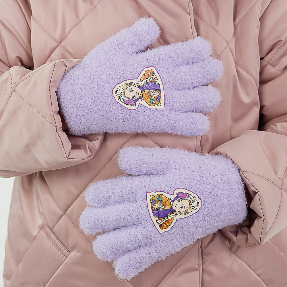 BY Русские Супергерои Перчатки детские двухслойные с термоаппликацией, р.14, 2 дизайна, СЗПВ24-24, арт.№ 363-383