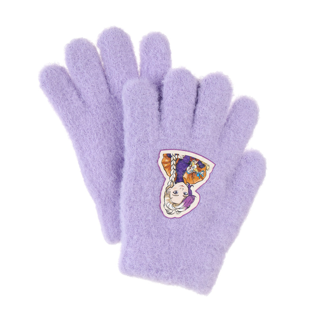 BY Русские Супергерои Перчатки детские двухслойные с термоаппликацией, р.14, 2 дизайна, СЗПВ24-24, арт.№ 363-383