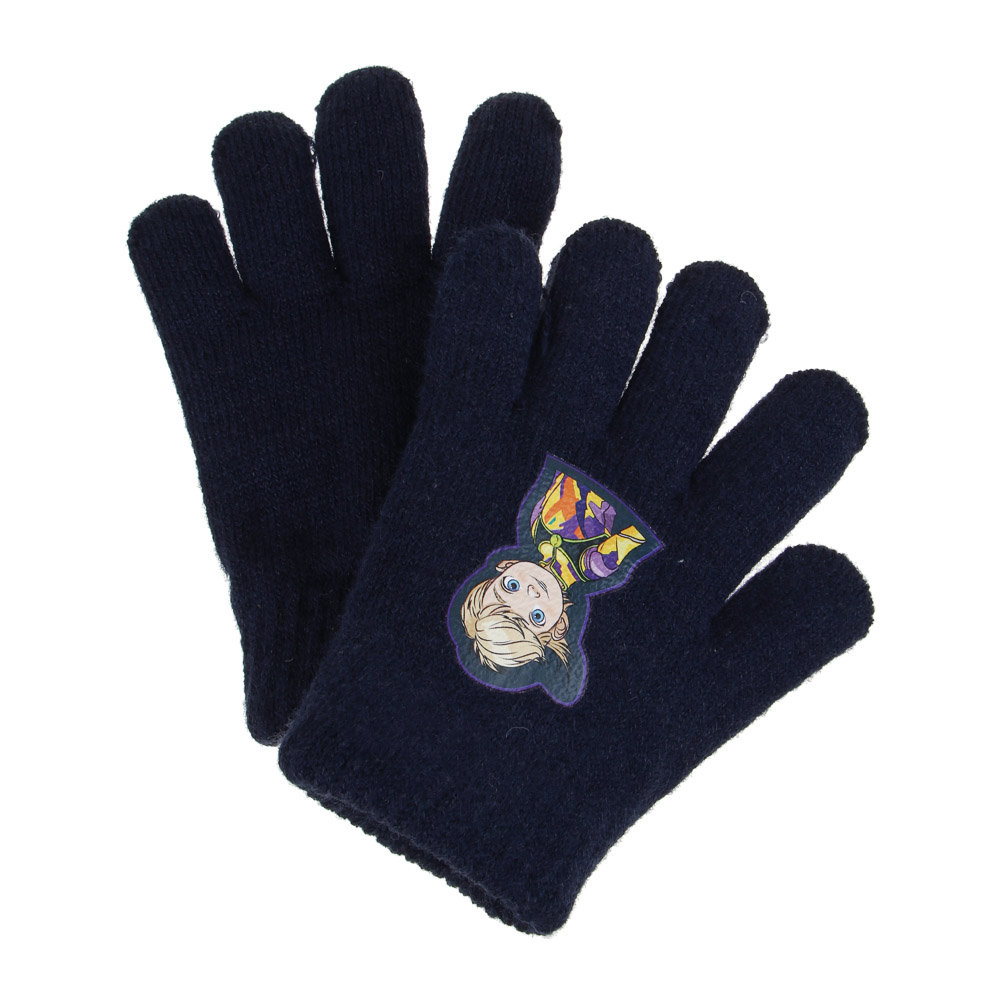 BY Русские Супергерои Перчатки детские двухслойные с термоаппликацией, р.14, 2 дизайна, СЗПВ24-25, арт.№ 363-384