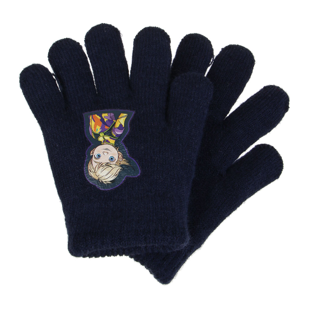 BY Русские Супергерои Перчатки детские двухслойные с термоаппликацией, р.14, 2 дизайна, СЗПВ24-25, арт.№ 363-384