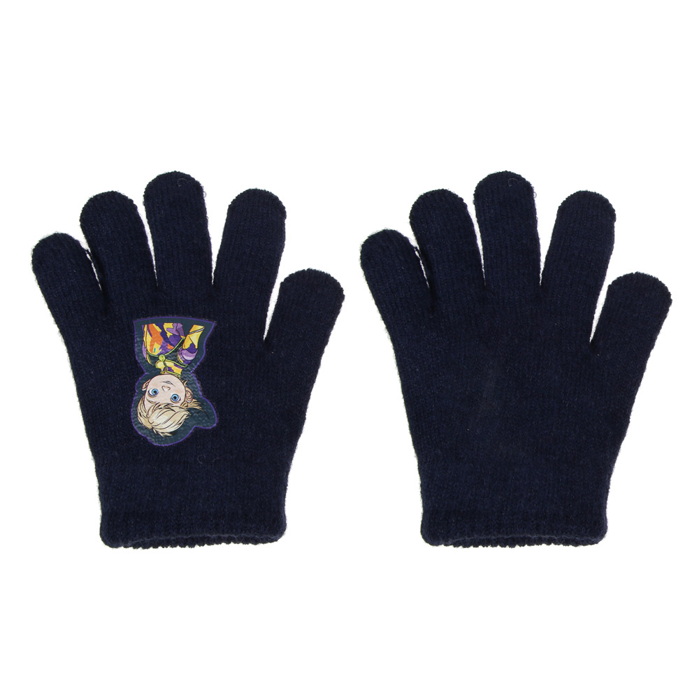 BY Русские Супергерои Перчатки детские двухслойные с термоаппликацией, р.14, 2 дизайна, СЗПВ24-25, арт.№ 363-384