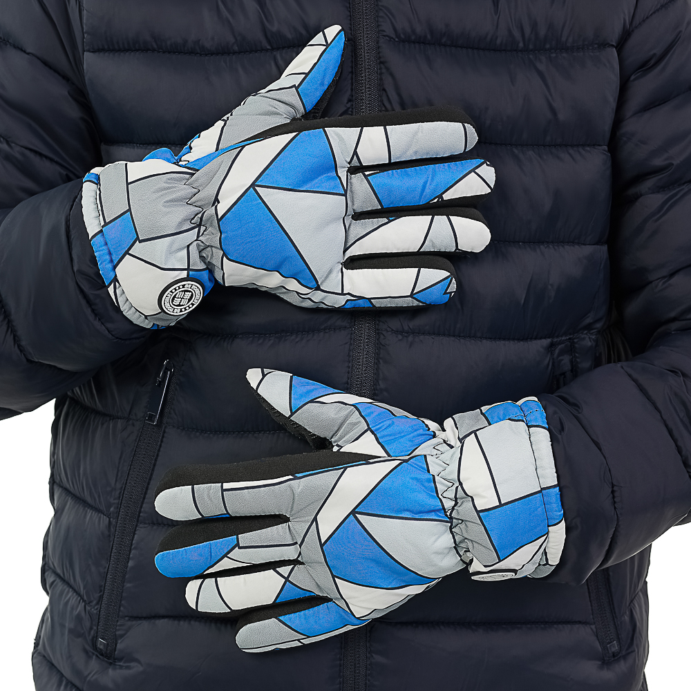 BY Русские Супергерои Перчатки подростковые утепленные с эмблемой, р.16, 4 цвета, СЗПВ24-26, арт.№ 363-385