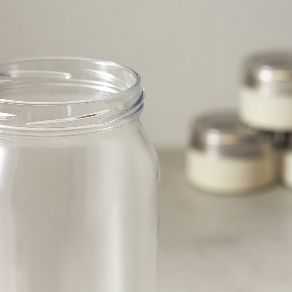 HEREVIN Китчен Блэк Банка для сыпучих продуктов, стекло, 1000мл, 144377-205, арт.№ 828-010