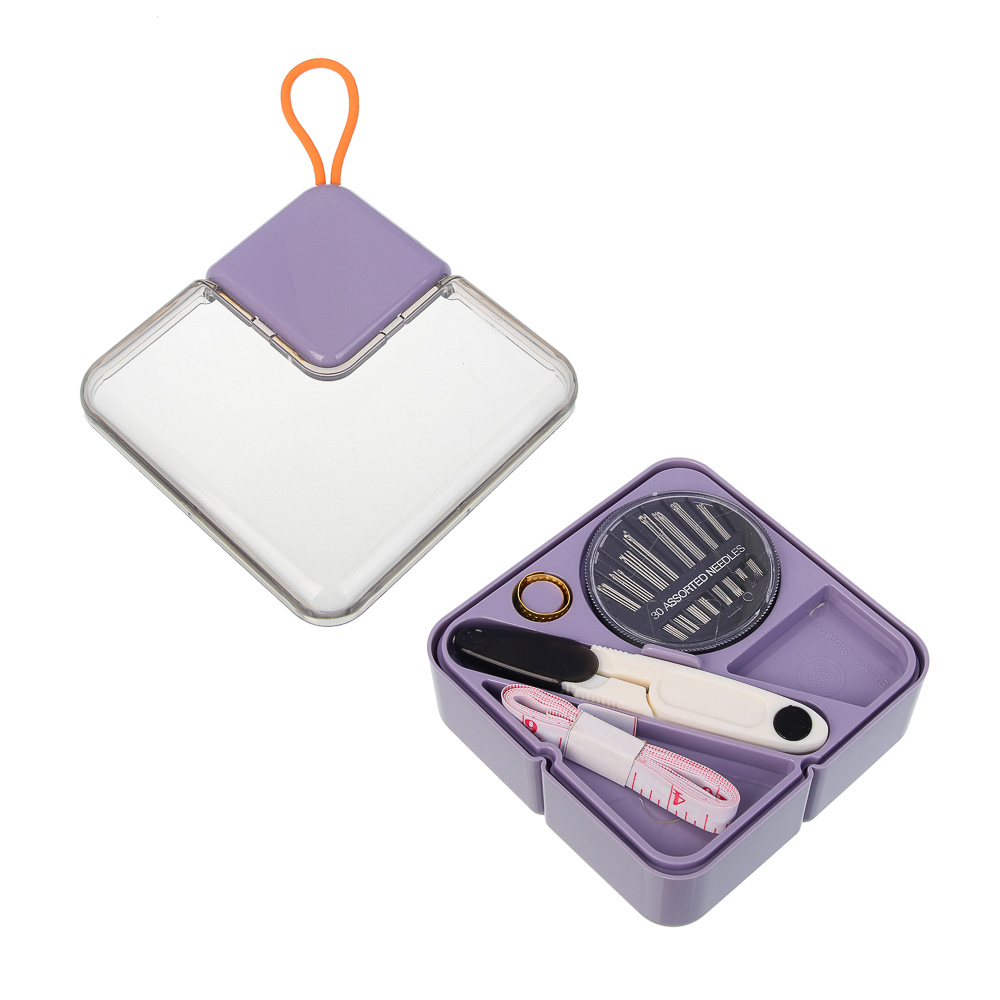 Набор швейных принадлежностей, 21 предмет, АБС, 11,7х5,6см, 4 цвета, арт.№ 308-408