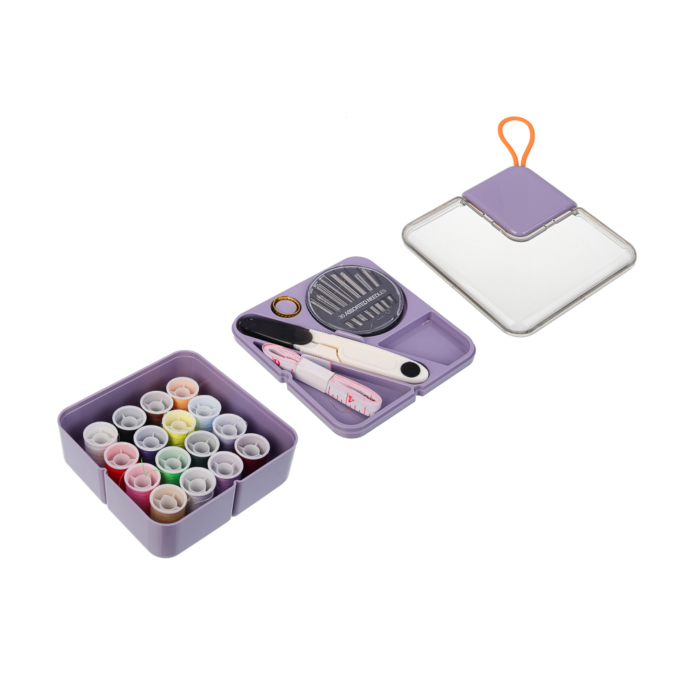 Набор швейных принадлежностей, 21 предмет, АБС, 11,7х5,6см, 4 цвета, арт.№ 308-408