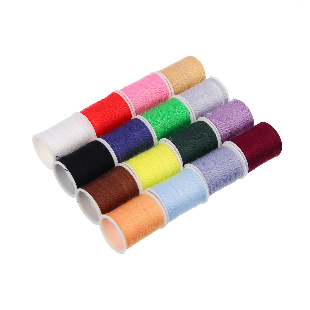 Набор швейных принадлежностей, 21 предмет, АБС, 11,7х5,6см, 4 цвета, арт.№ 308-408