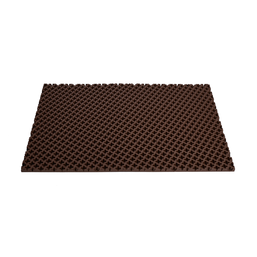 Коврик универсальный "Кросс" 60х40х1,1см, ЭВА, коричневый, арт.№ 462-015