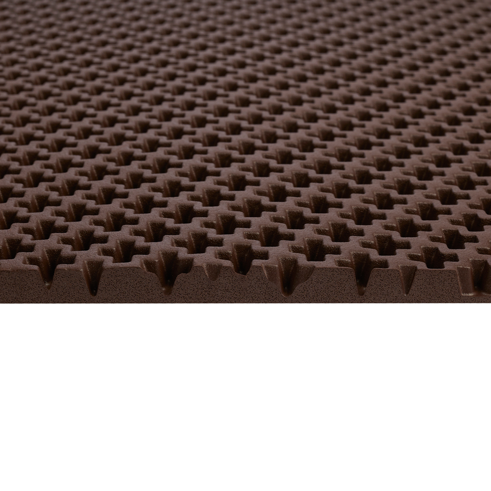 Коврик универсальный "Кросс" 60х40х1,1см, ЭВА, коричневый, арт.№ 462-015