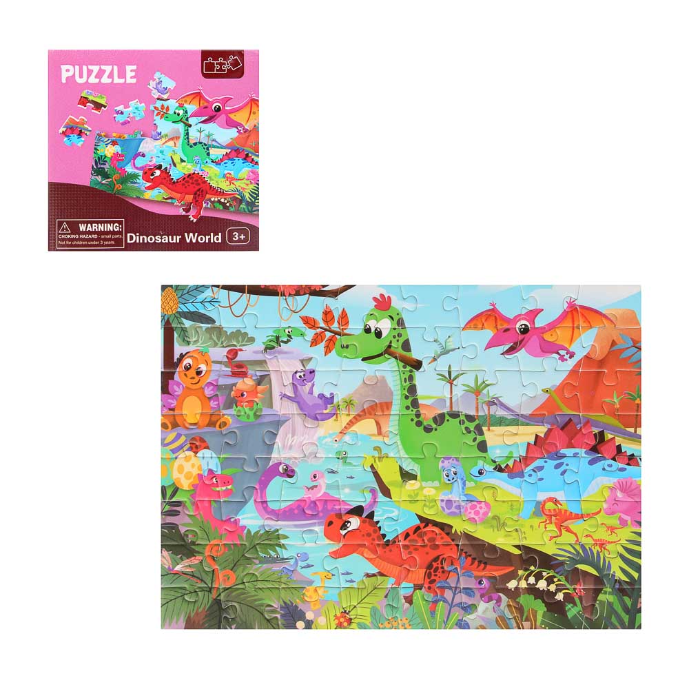 Пазл для малышей, картон, 64 элемента, 12х12х3,5см, арт.№ 262-548