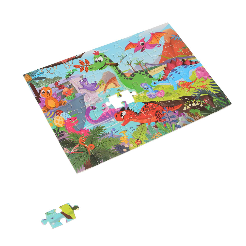 Пазл для малышей, картон, 64 элемента, 12х12х3,5см, арт.№ 262-548