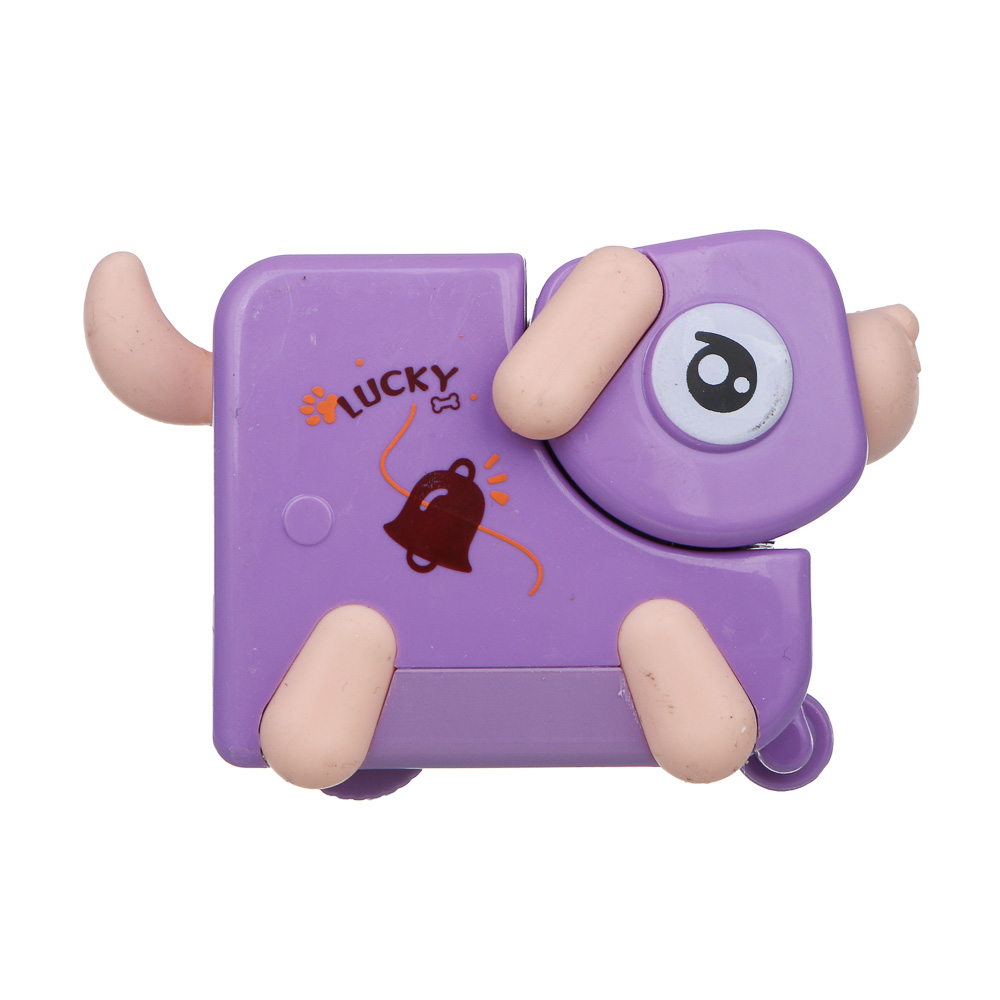 ИГРОЛЕНД Игрушка для малышей в виде животных "Питомцы" заводная, ABS, 8х10х6см, 4 дизайна, арт.№ 889-763