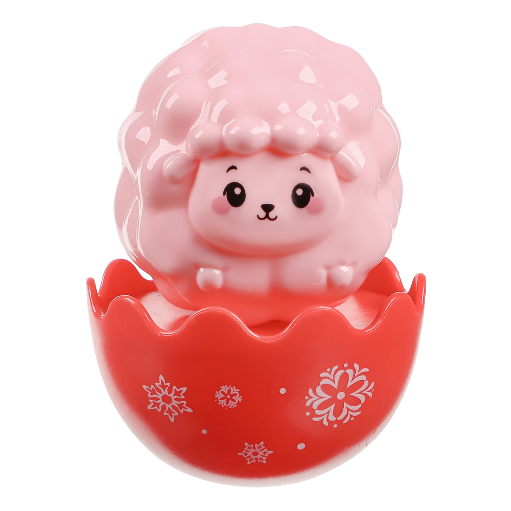 Развивающая игрушка Неваляшка "Животные", ИГРОЛЕНД, ABS, арт.№ 889-092