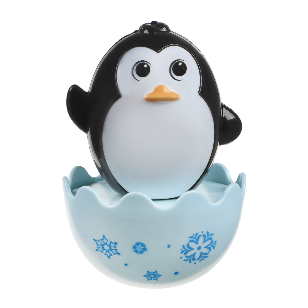 Развивающая игрушка Неваляшка "Животные", ИГРОЛЕНД, ABS, арт.№ 889-092