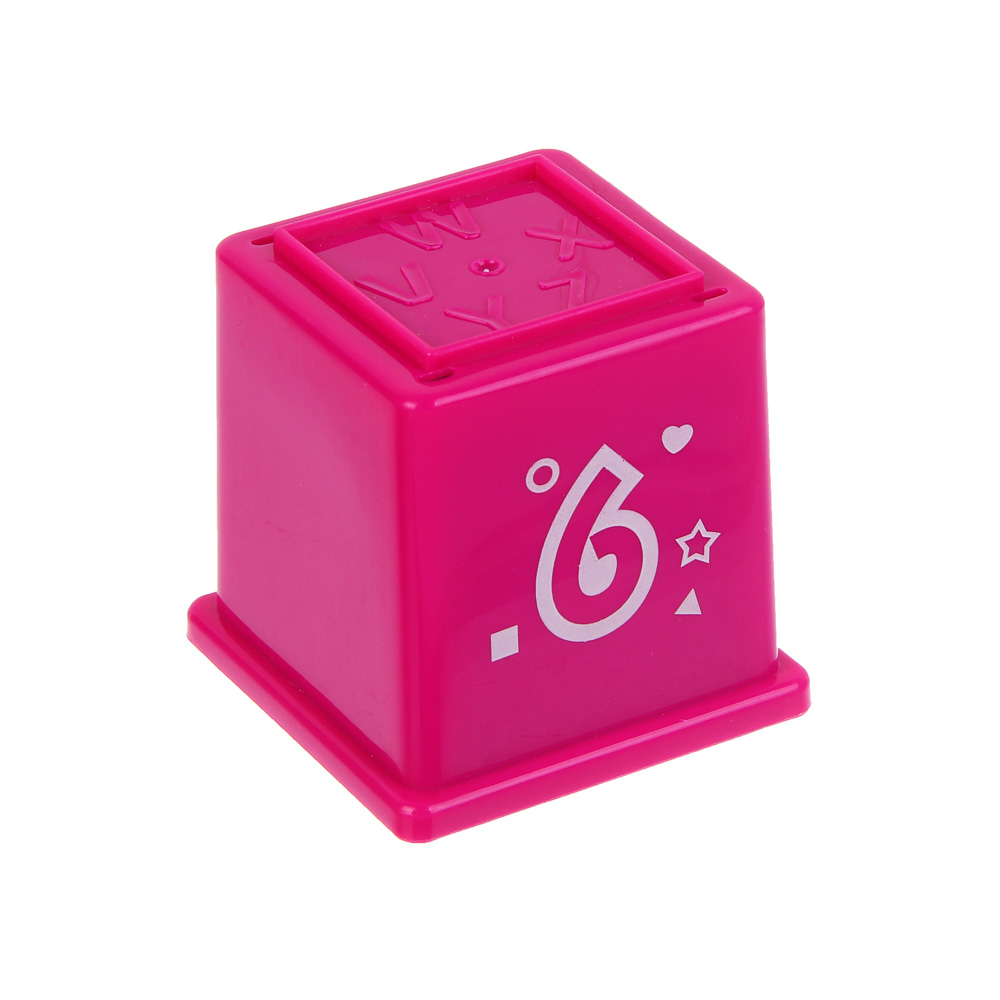 ИГРОЛЕНД Развивающая игрушка "Стаканчики", PP, 6,3х6,3х6,8см, арт.№ 270-057