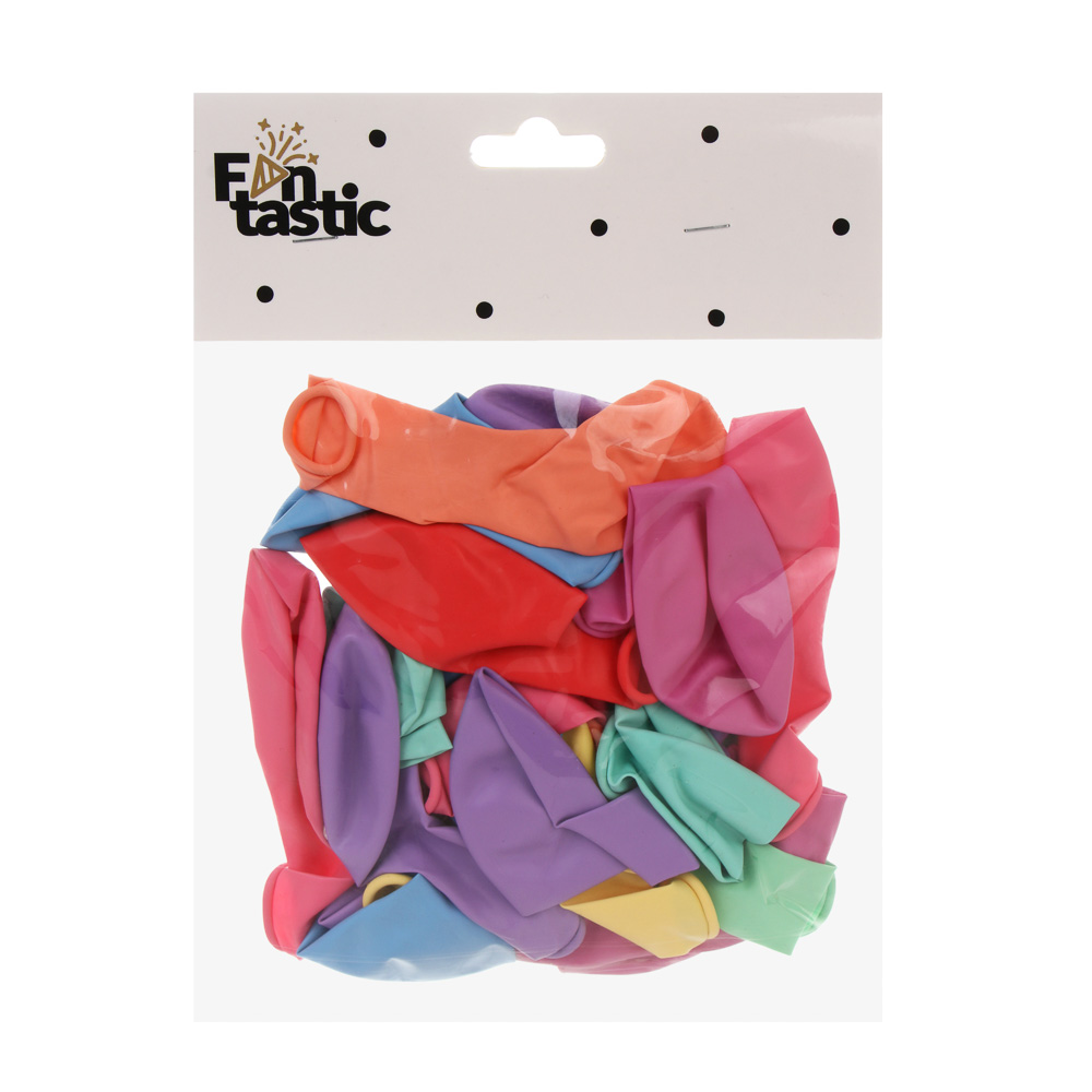 Набор воздушных шаров тм Fntastic, "Микс" 10", пастель 25шт, арт.№ 513-195