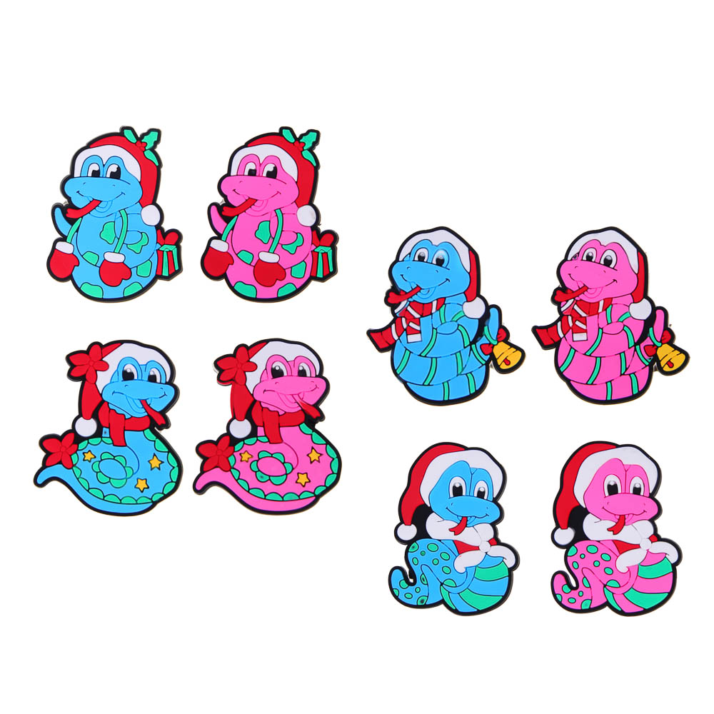 СНОУ БУМ Магнит Символ Года, ПВХ, 6х0,5х5 см, 8 дизайнов, арт.№ 705-008