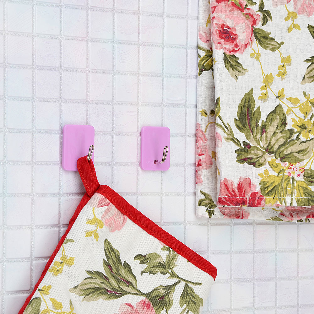 Крючки самоклеящиеся тм VETTA, сталь Q195, полипропилен, 5 цветов, WF-104, 6шт, арт.№ 440-108