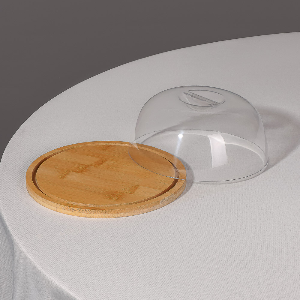 SATOSHI Блюдо сервировочное деревянное с крышкой, бамбук, 18.5х7.5см, арт.№ 883-544