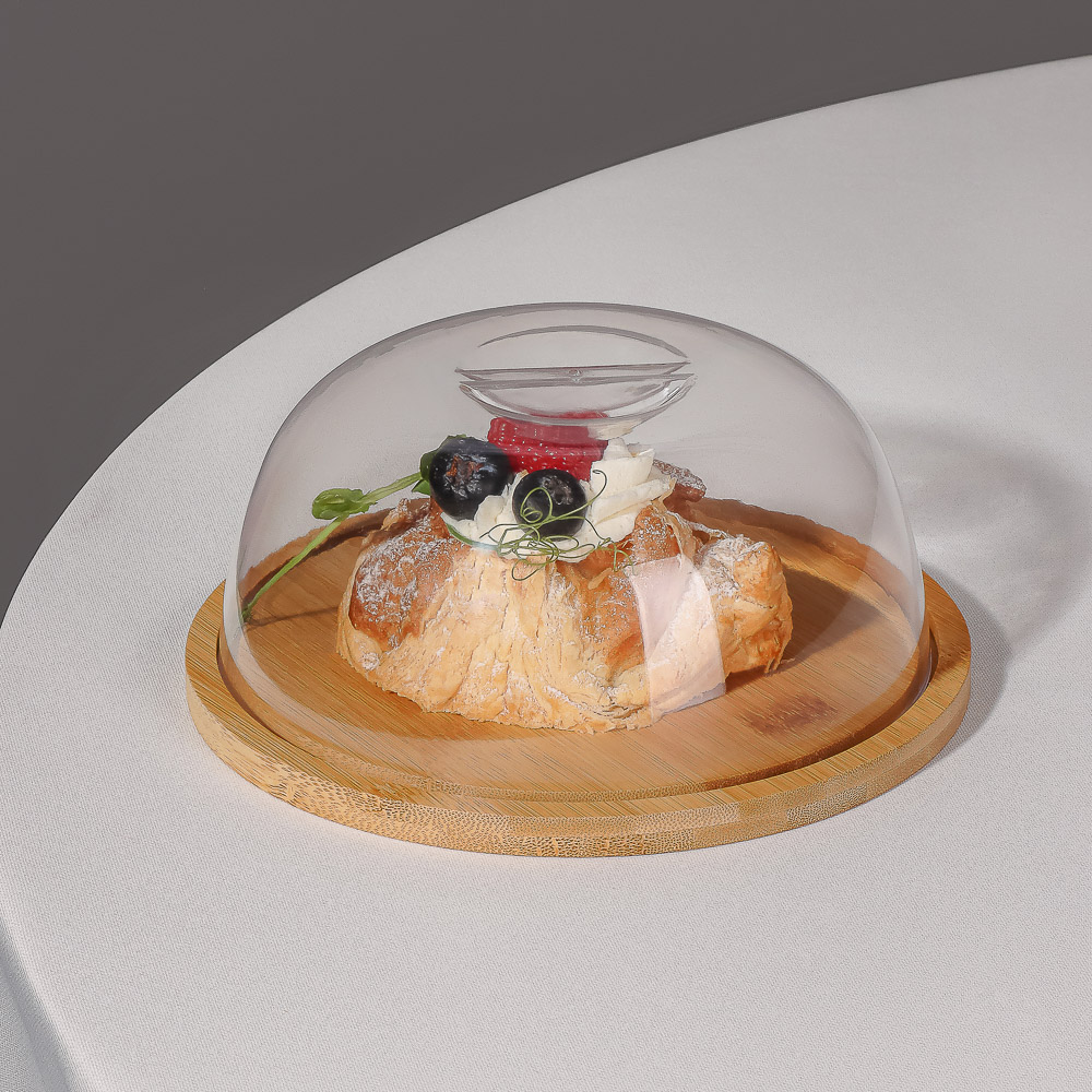 SATOSHI Блюдо сервировочное деревянное с крышкой, бамбук, 18.5х7.5см, арт.№ 883-544