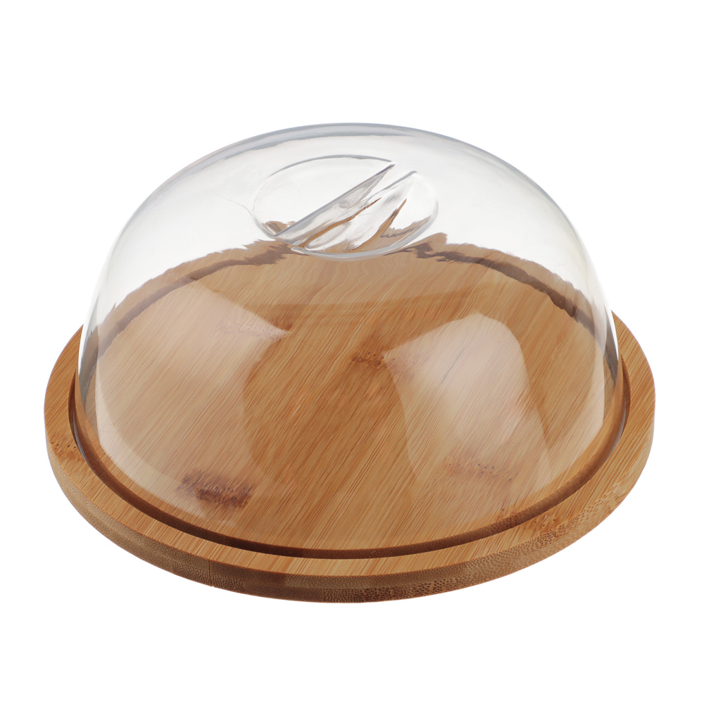 SATOSHI Блюдо сервировочное деревянное с крышкой, бамбук, 18.5х7.5см, арт.№ 883-544
