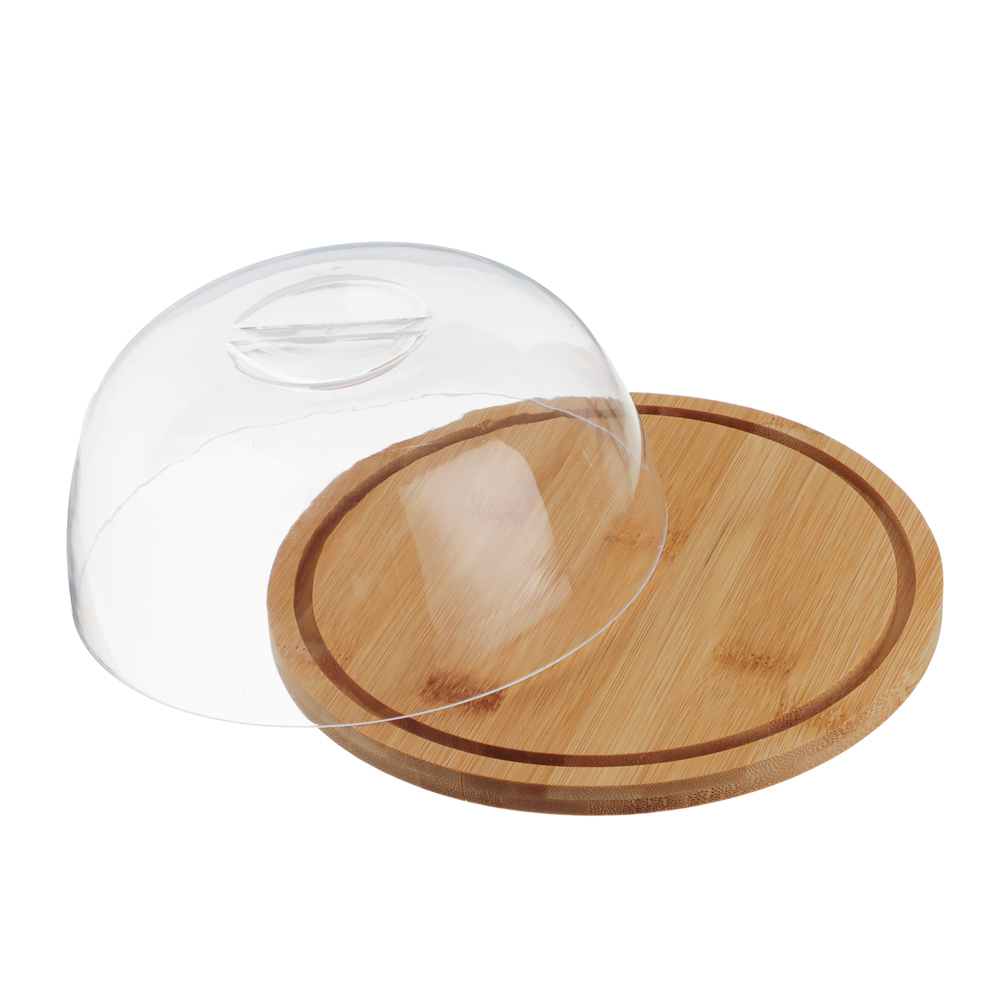 SATOSHI Блюдо сервировочное деревянное с крышкой, бамбук, 18.5х7.5см, арт.№ 883-544