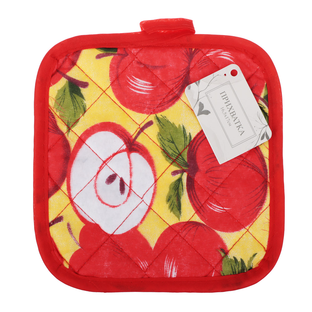 Прихватка, 100% полиэстер, 16,5х17см, 4 дизайна, арт.№ 493-093