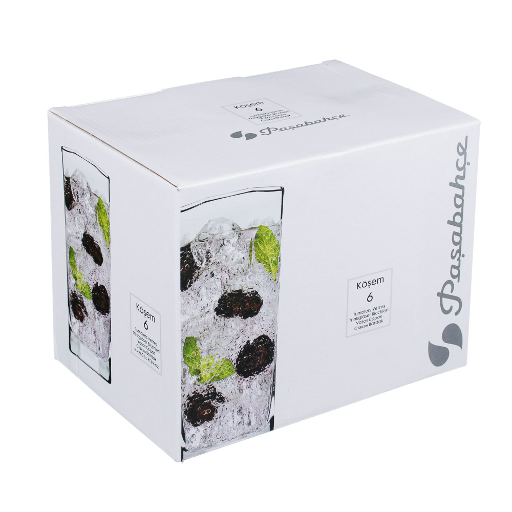 PASABAHCE Набор стаканов 6шт для коктейля, 260мл, "Kosem", 42078b, арт.№ 878-054
