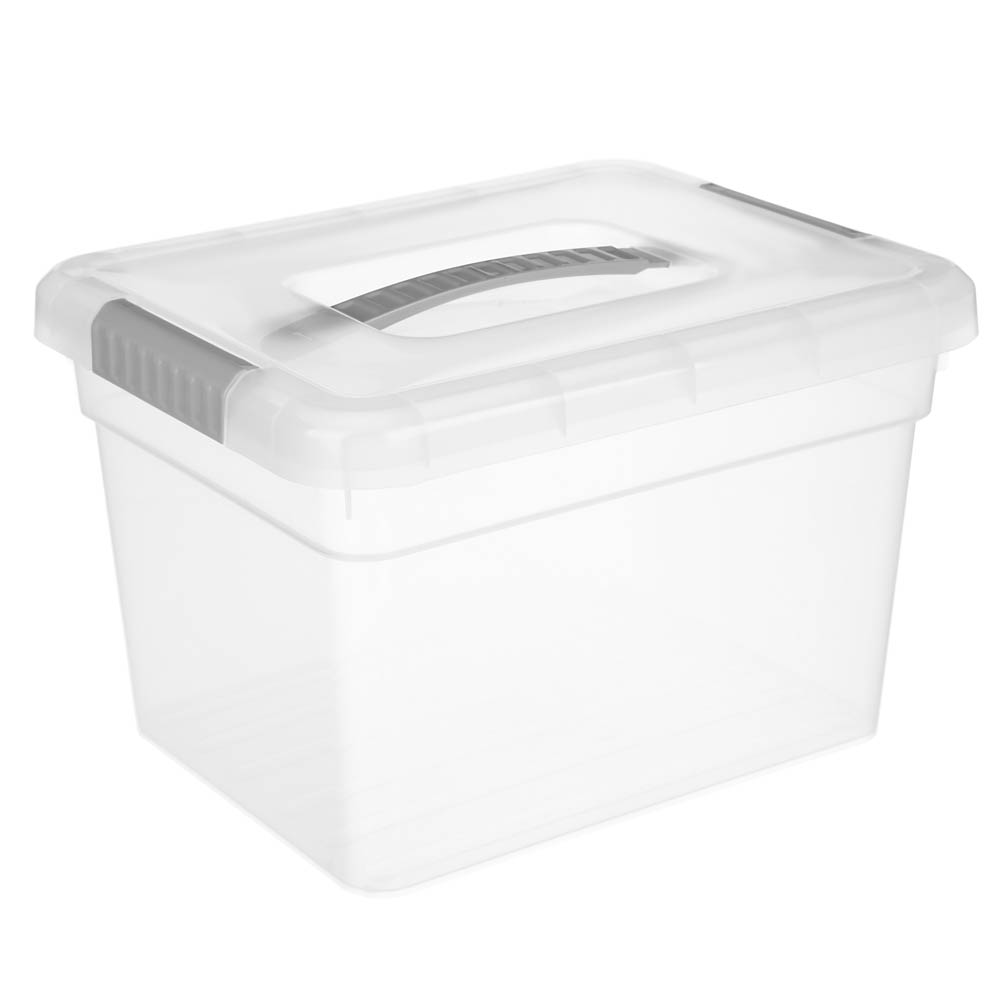 Контейнер для хранения на защелках с ручкой, 25х20х16см 5л, арт.№ 457-669