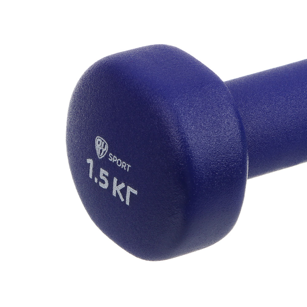 Гантель с неопреновым покрытием 1,5кг (+-100гр) тм BY SPORT, металл, неопреновое покрытие, арт.№ 089-031