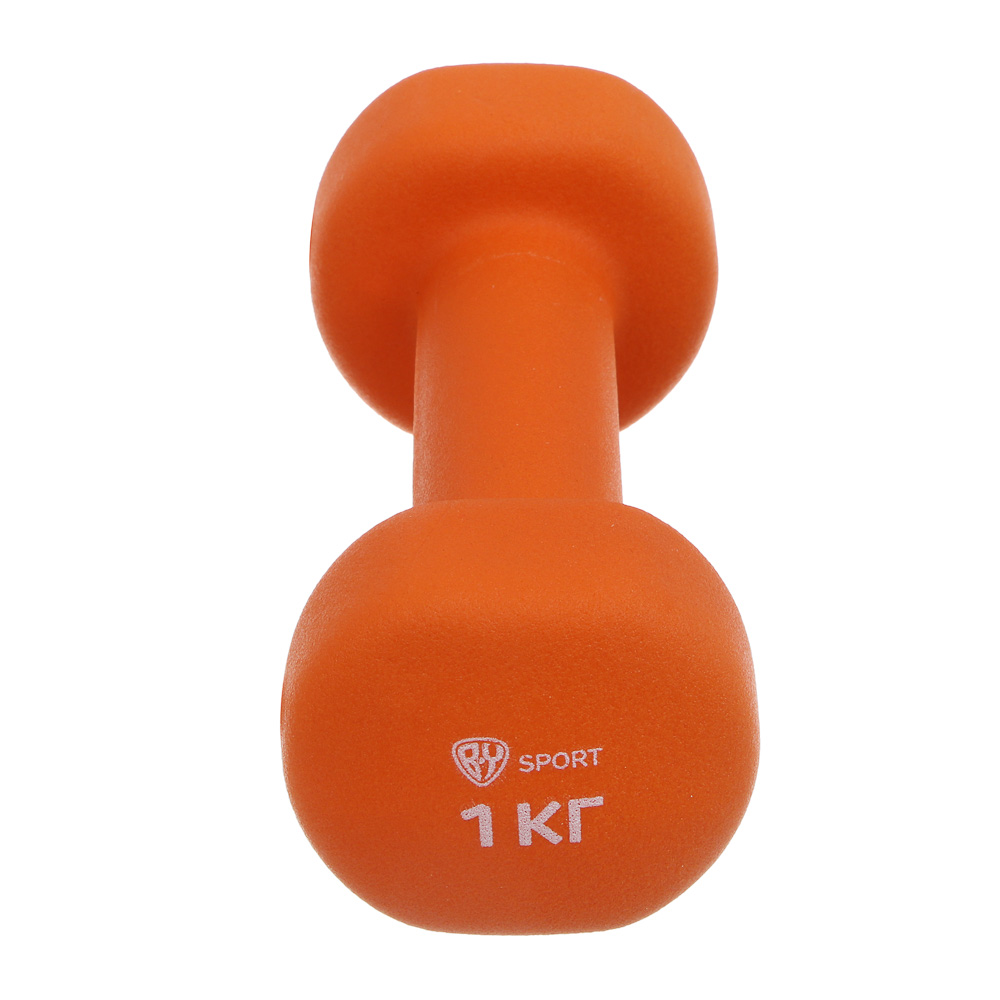 Гантель с неопреновым покрытием 1кг (+-100гр) тм BY SPORT, металл, неопреновое покрытие, арт.№ 089-032