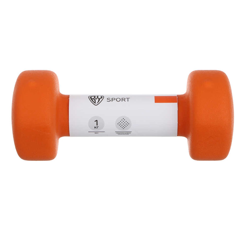 Гантель с неопреновым покрытием 1кг (+-100гр) тм BY SPORT, металл, неопреновое покрытие, арт.№ 089-032