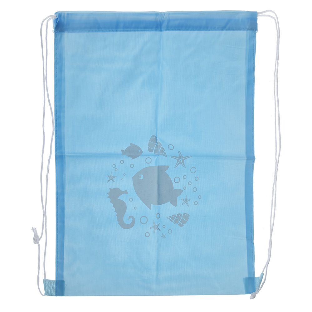 Мешок для сменной обуви на завязках 34,8x41,5 см, однотонный с рисунком, 5 цветов, полиэстер, арт.№ 583-194