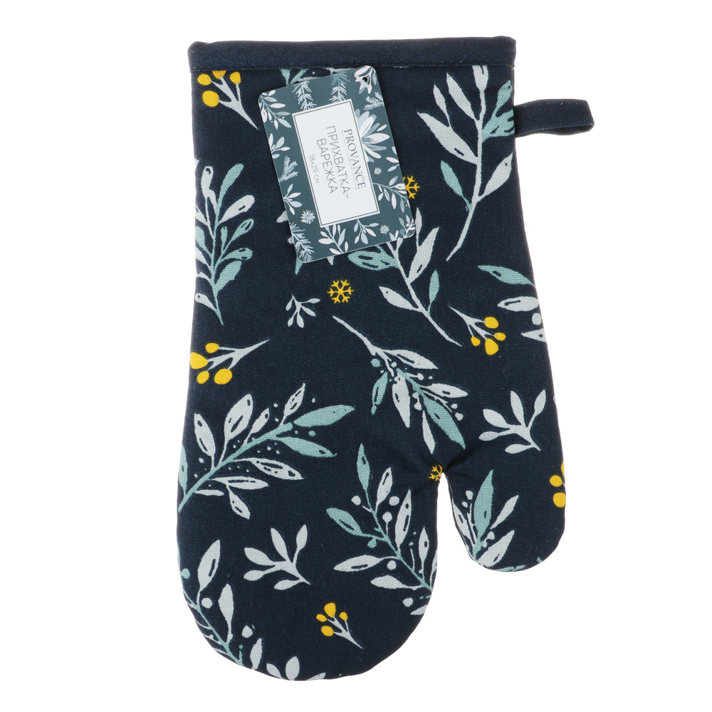 PROVANCE Ноэль Прихватка-варежка, 100% хлопок, 18х29см, синий, арт.№ 492-152