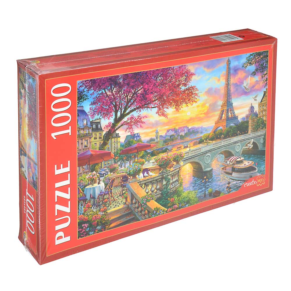 РЫЖИЙ КОТ Пазлы 1000 деталей, картон, 68,5х48,5см/67х42см, 10 дизайнов, РК1000-7798, арт.№ 272-507