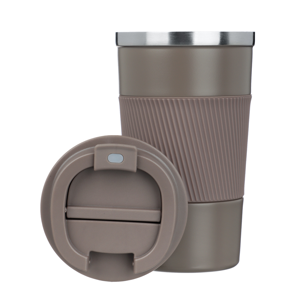 SATOSHI Кантри Термос-кружка 500мл, нерж.сталь, бежевый, арт.№ 841-893