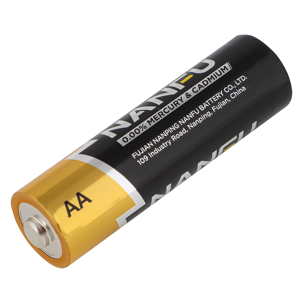 Батарейки AA Nanfu (LR6) 4шт в блистере, щелочные 1.5В, высокой ёмкости, арт.№ 917-136