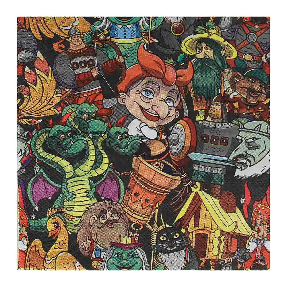 BY Сказки Салфетки бумажные 12шт, праздничные, 33х33см, арт.№ 530-232