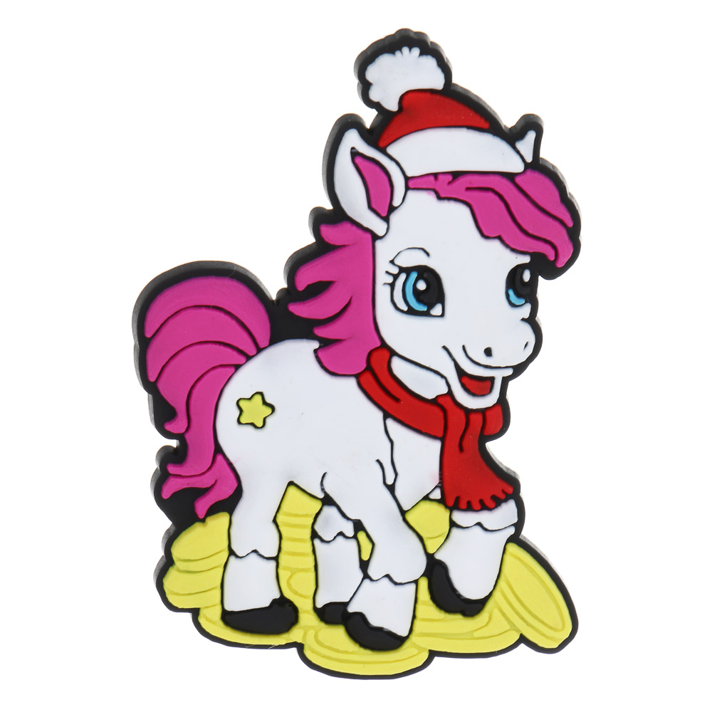 СНОУ БУМ Магнит Гламурная лошадка ПВХ 5 см, 6 видов, арт.№ 705-027