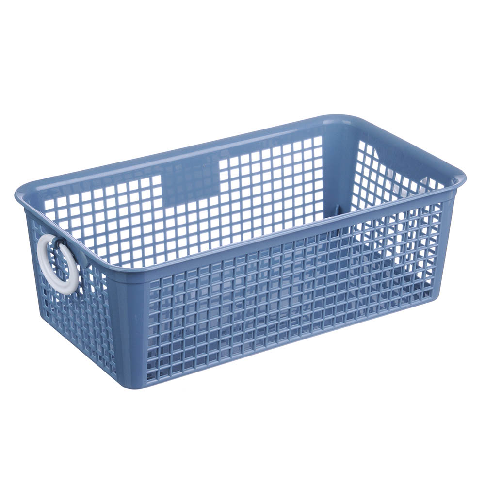 Блок для хранения мелочей "Корзина", 26x14x9см, пластик, 3 цвета, арт.3536, арт.№ 444-213