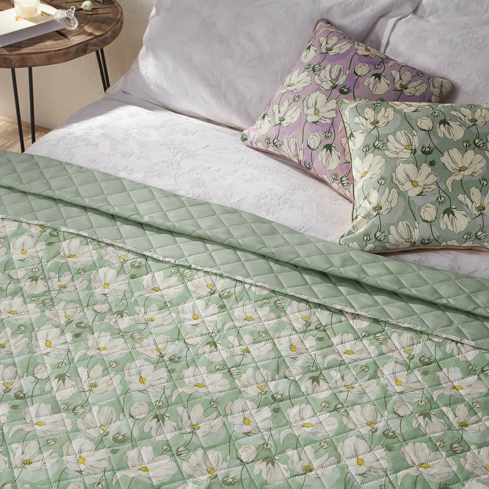 PROVANCE Дейзи Покрывало стеганое 180х200см, 100% полиэстер, 2 дизайна, арт.№ 488-129