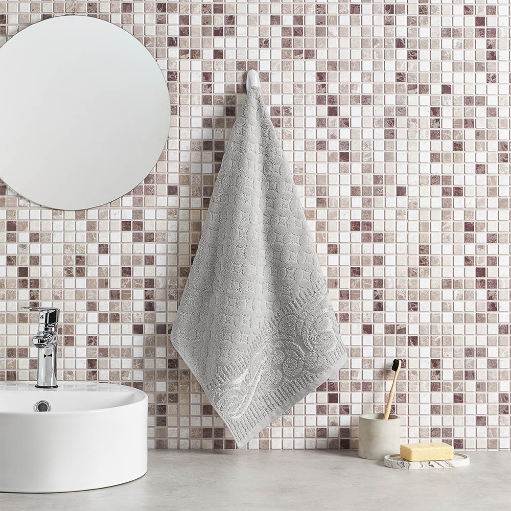 PROVANCE Фрэя Полотенце махровое, 100% хлопок, 50х90см, 465гр/м, серый, арт.№ 484-156