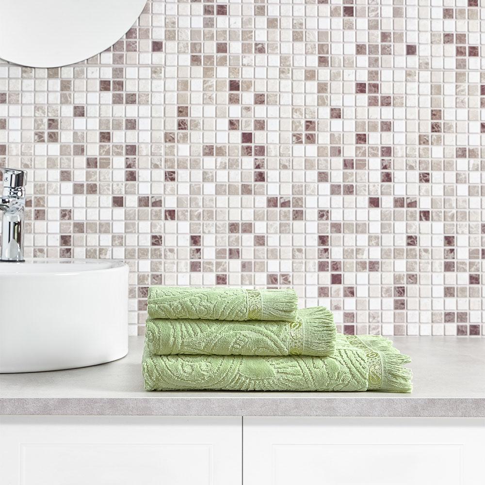 PROVANCE Эвкалипт Полотенце махровое, 100% хлопок, 30х50см, 450гр/м, зеленый, арт.№ 484-158