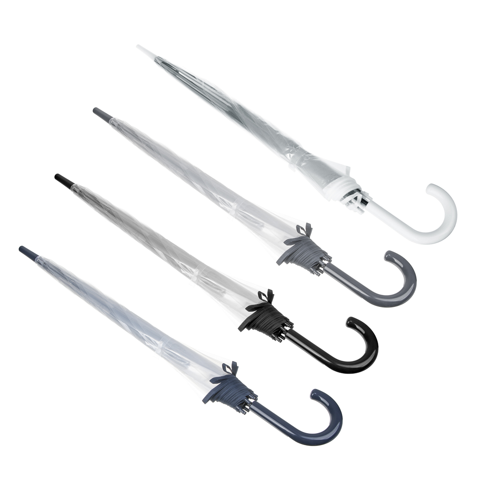 Зонт-трость женский, металл, пластик, ПВХ, 60 см, 8 спиц, 4 дизайна, RST116, арт.№ 302-014