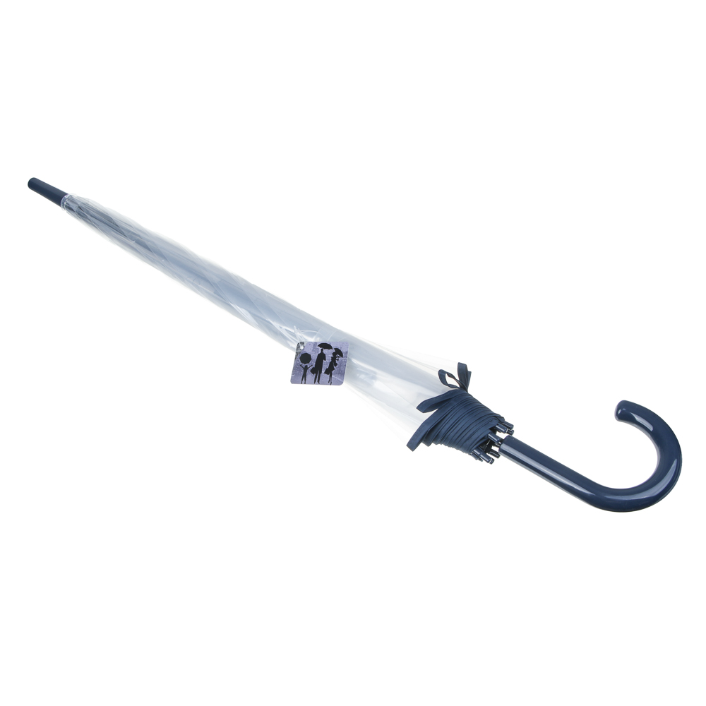 Зонт-трость женский, металл, пластик, ПВХ, 60 см, 8 спиц, 4 дизайна, RST116, арт.№ 302-014