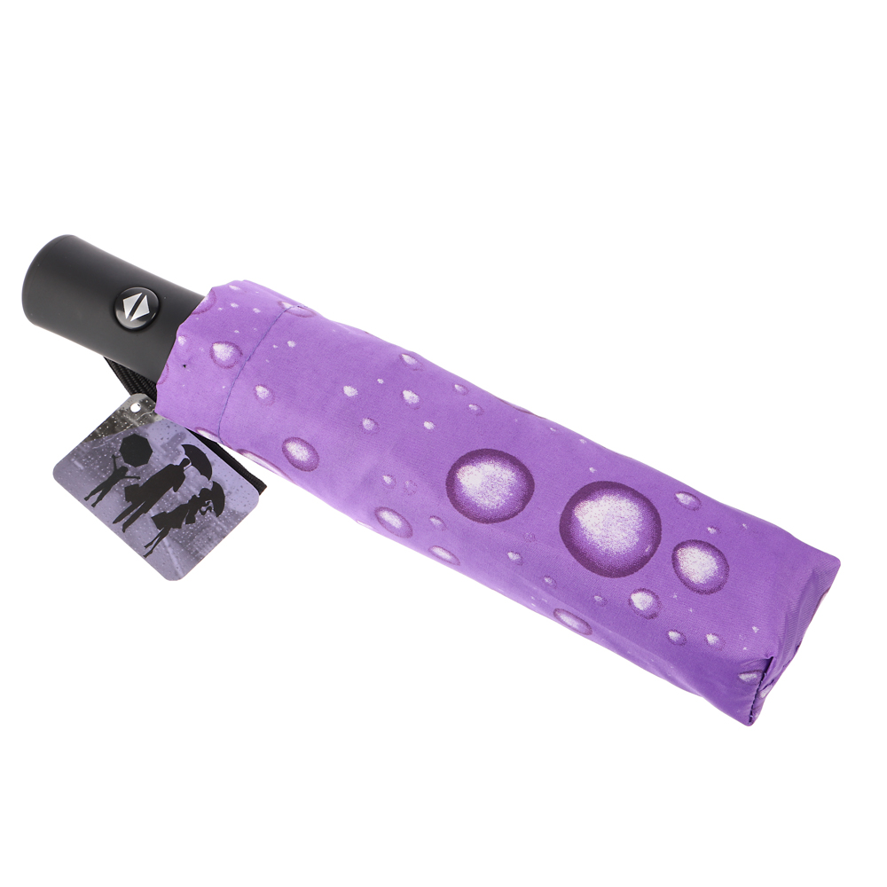 Зонт универсальный, автомат, металл, пластик, эпонж, d96см, 8 спиц, 4 цвета, А2024-2, арт.№ 302-018