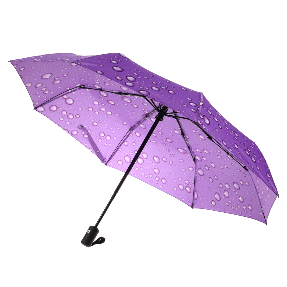 Зонт универсальный, автомат, металл, пластик, эпонж, d96см, 8 спиц, 4 цвета, А2024-2, арт.№ 302-018