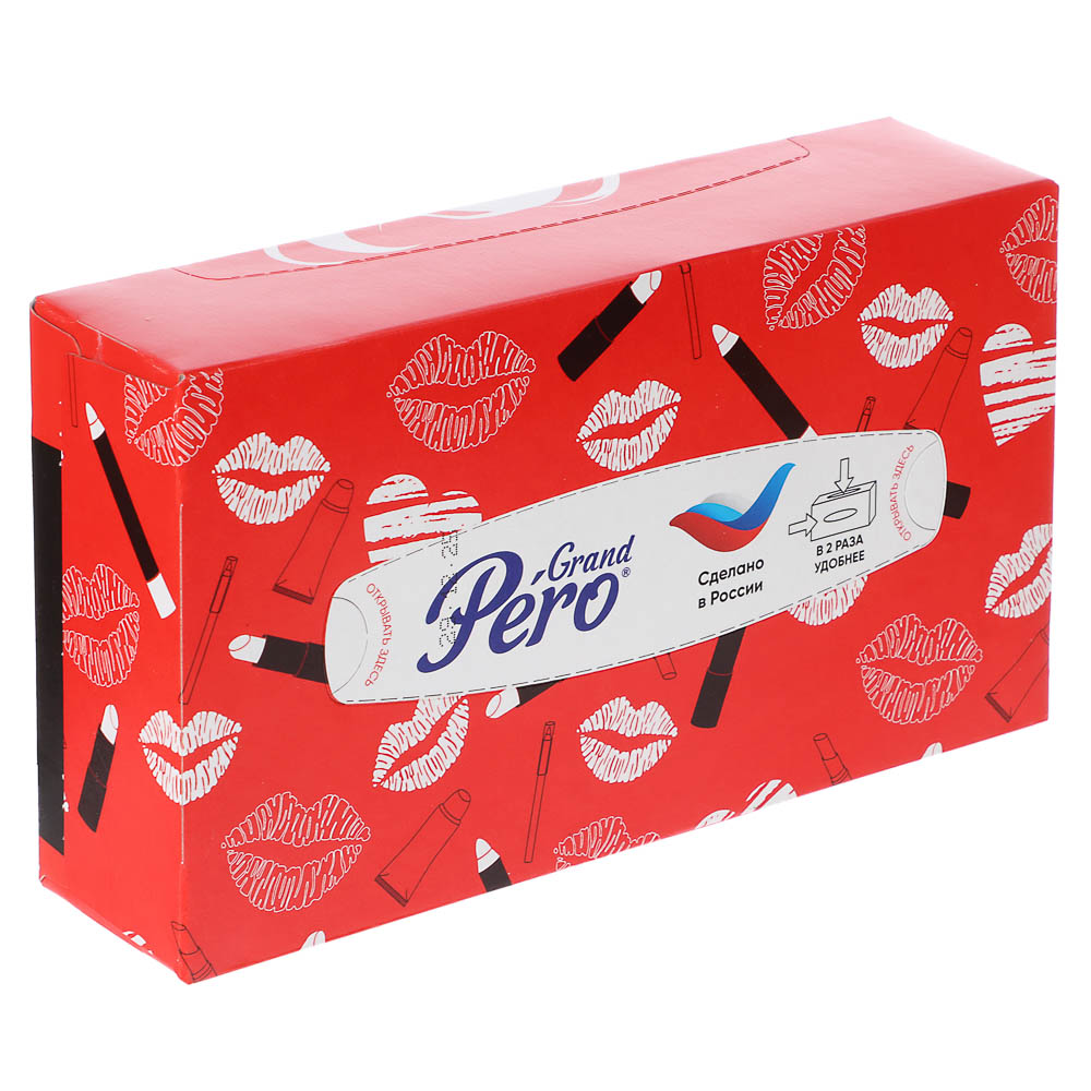 Салфетки универсальные бумажные GrandPero двухслойные, 4 дизайна, 100л, арт.№ 912-034